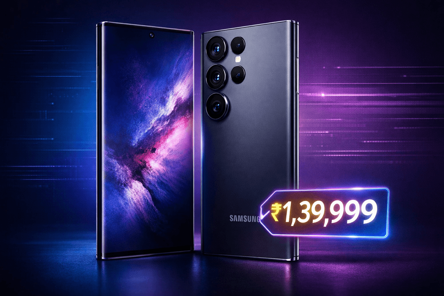 Samsung Galaxy S26 Ultra smartphone with price in India and camera module highlight