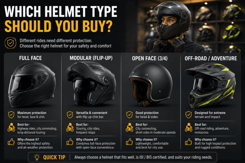 Which helmet type should you buy