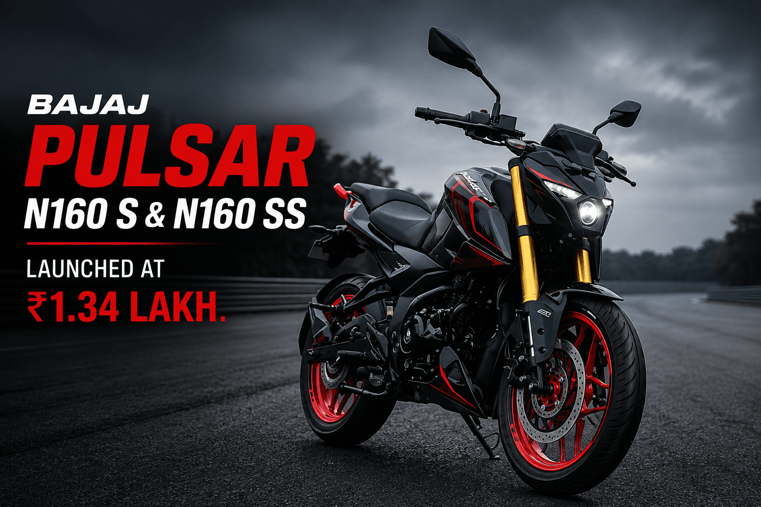 Bajaj Pulsar N160 S and N160 SS Launched at ₹1.34 Lakh